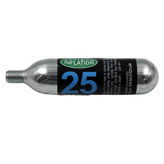Maximum Inflation 25g CO2 Bike Tire Refill Cartridge 3/8in Threaded Neck