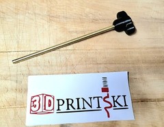 Brass Squib Rod – pistol length -9MM- solid brass rod