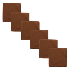 Motique Accessories Solid Color Bandana – Set of 6 Bandannas