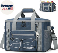 Soft Sided Cooler Bag, 30/40 Can Collapsible Insulated Ice Chest, Large Leakproo