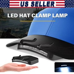 Ultra Bright Hand Free LED Clip on Cap Light for Fishing Camping Baseball Cap