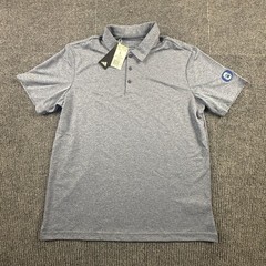 Adidas A582 HTR Polo Mens Large Collegiate Navy Melange Golf Shirt HS0814 NWT