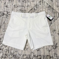 Callaway Men Golf Shorts 34 Bright White Stretch Sport 7″ UPF 50 Logo NWT $74