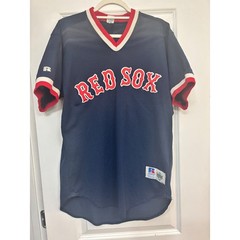 Vintage Russell Athletic Red Sox Jersey Diamond Collection Navy Mesh Mens 44