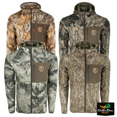 DRAKE NON TYPICAL PERFORMANCE FULL ZIP FLEECE HOODIE WITH AGION ACTIVE XL