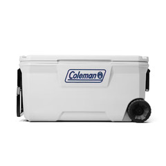 NEW oleman Classic Series 100 Quart Marine Wheeled Cooler White 160 Can Capacity