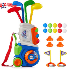 Toddler Golf Set, Plastic Kids Golf Clubs Ages 1 2 3 4 5 Years Old with 4 Golf C