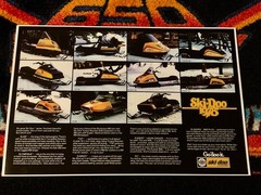 ‘78 SKI-DOO Snowmobile Line up Poster vintage sleds RV BLIZZARD 6500 TNT 🟡⚫️