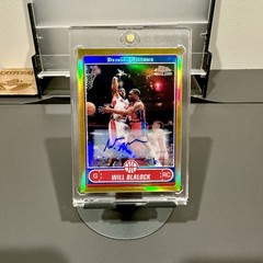 2006-07 Topps Chrome Will Blalock RC Rookie Gold Refractor Auto /25 SP SSP Rare