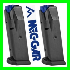2 – CZ 75 COMPACT / P-01 / PCR 9mm 10 Round Blued Magazine 10rd Mag by Mec-Gar
