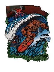 SURFING STICKER Vintage STICKERS BIG FOOT SURFING Sasquatch HE I Volcom Vans SST