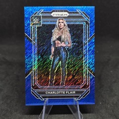2023 Panini Prizm WWE CHARLOTTE FLAIR Blue Shimmer /11 #123