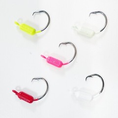 1/8 oz. 4/0 – YELLOWTAIL WEIGHTED CIRCLE HOOK JIGS 4/0 Mustad Hook (25 Pack)