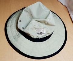 The Palmer golf hat by Ahead Performance UPF 50+ tan with black adjustable vents