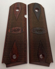 Kimber 1911 Govt. Checkered Laser Logo Rosewood Grips Altamont