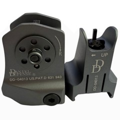 Gray For 1 Pair D &D Flip-up Low Profile Metal Sights Front/Rear Sights Set