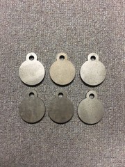 AR500 Steel Targets Hanging Gong 3″ x 1/4 Set of 6 Pistol Plates IDPA! USA MADE!