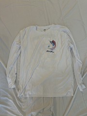 JB Cooltech Costa Rica UV Tech Long Sleeve Fishing Shirt White Polyester M