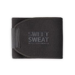 Sweet Sweat Waist Trimmer by Sports Research for Men & Women – Matte Black – M