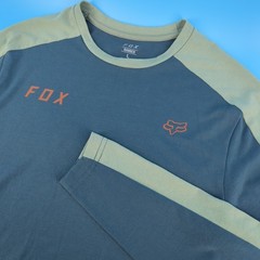 Fox Racing Ranger Long Sleeve Mountain Bike Jersey Blue Green Mens Large