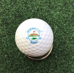 Norway Country Club CC Logo Display Golf Ball Norway, Maine Vintage Acushnet