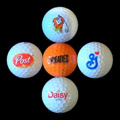 Vintage Cereal Logo Golf Balls – Wheaties, Tony Tiger, Post & More (Set of 5)