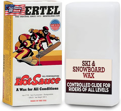 Hertel Super Hotsauce All Temperature Ski and Snowboard Wax – Easy to Apply, Rub