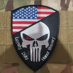 PATRIOT PUNISHER Tactical Morale Patch Hook and Loop
