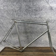 Vintage Bottecchia Road Bike Frame 60cm Chrome Steel Italy Fork 700c 120mm