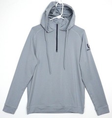 Swannies Co Jacket Mens Medium Gray 1/4 Zip Pullover Golf *INDIAN CREEK LOGO»