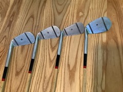 Spalding Kro Flite Sweet Spot hickory golf irons Registered # & dated stamp!