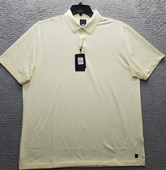 Greg Norman Polo Shirt Mens Large Multi Striped Golf Performance ML 75 Stretch