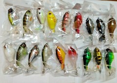 Whopper Plopper 75mm 17g Topwater Rotating Wobbler Crankbait – Lot of 18 colors