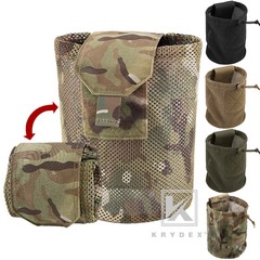 KRYDEX Tactical Mesh Dump Pouch Drop Pouch Magazine Recycling Pack MOLLE/BELT