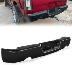 Rear Step Bumper Assembly Compatible with 2009-2022 Dodge RAM 1500 W/Dual & Lice
