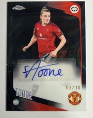 2025-26 Topps Chrome UEFA Women Ella Toone Black Wave Refractor Auto #’d 03/10