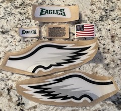 Eagles Full Size Football Helmet Decals High Quality 20 Mil Schutt Set !
