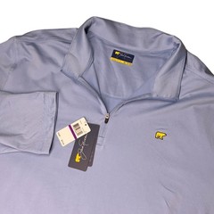 Jack Nicklaus Pullover Men XXL Blue Quarter Zip Golden Bear Performance Stretch