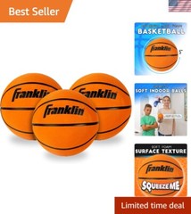 Replacement Mini Basketballs Set – 3 Soft Foam Balls for Mini Hoops, 5-Inches