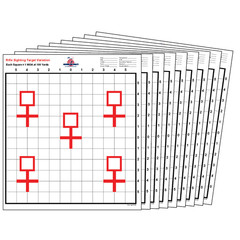 25 Bench Rest Precision Sighting Paper Shooting Target Gun Range Rifle 13×14.5