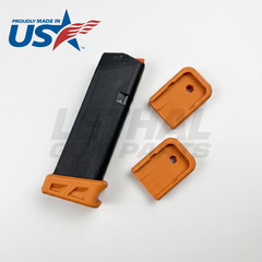 Glock +0 Base Plate Grip Extension Floor Plate 17 18 19 26 34 45 47 9MM (2 Pack)