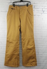 Bonfire Remy Snowboard Pants, Women’s Medium, Camel / Brown Denim Twill New