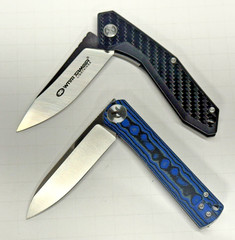 NEW 2 KNIFE Combo-D2 Steel-WithArmour WA-082CFG-Black & Dream Tech D3896MBL Blue