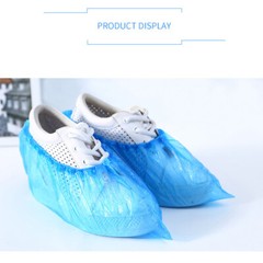 100pcs Disposable Plastic Shoe Covers PE Shoe Cover High Elastic Rubber Bands