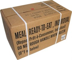 U.S. Original Military Case Menu «A» MRE with Menus 1-12
