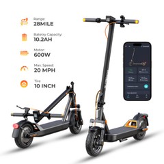600W 10.2AH ELECTRIC SCOOTER 50KM RANGE FOLDING E-SCOOTER URBAN COMMUTER W/ APP