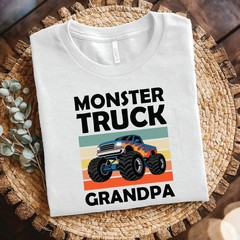 Monster Truck Grandpa shirt – Retro Funny Grandfather t-shirt, Cool Grandpa Gift
