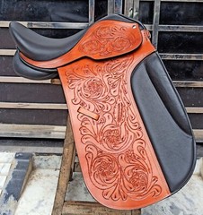 Leather Dressage Double Flap Changeable Gullets Saddle