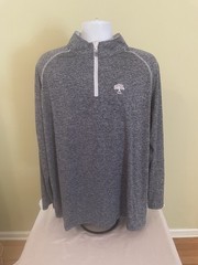 The Weather Company Golf 1/4 Zip Mens XXL Gray Sweatshirt Logo Latrobe Golf Club