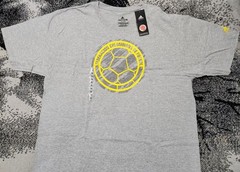 NEW NWT «Federacion Colombia De Futbol» Soccer Light Gray T-Shirt Mens XL